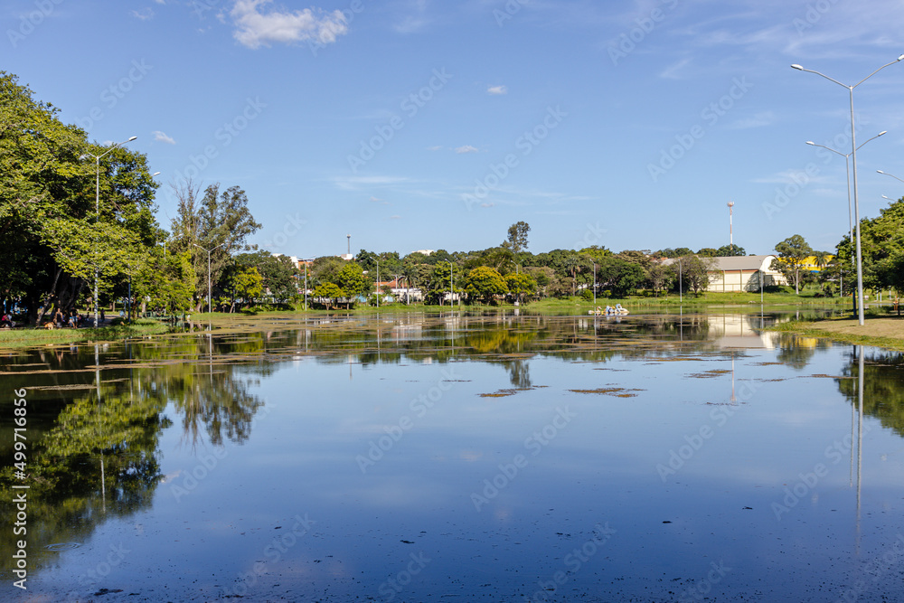 lake in the city of Montes Claros, State of Minas Gerais, Brazil