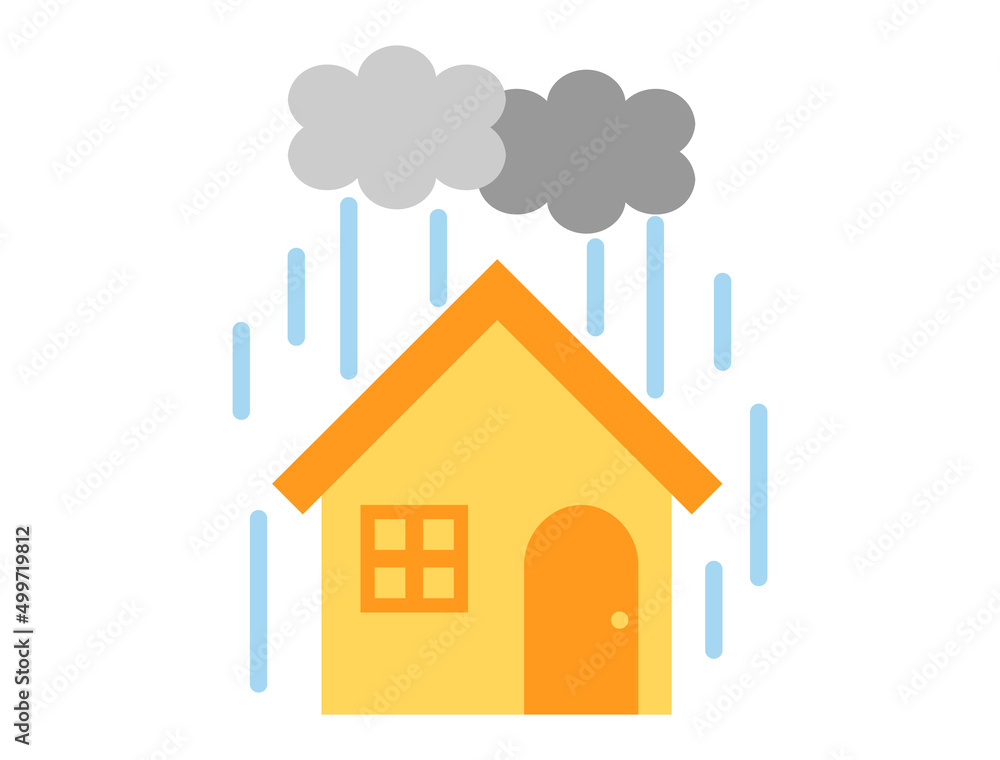 雨の日をイメージしたイラスト 雨の日をイメージしたイラスト
