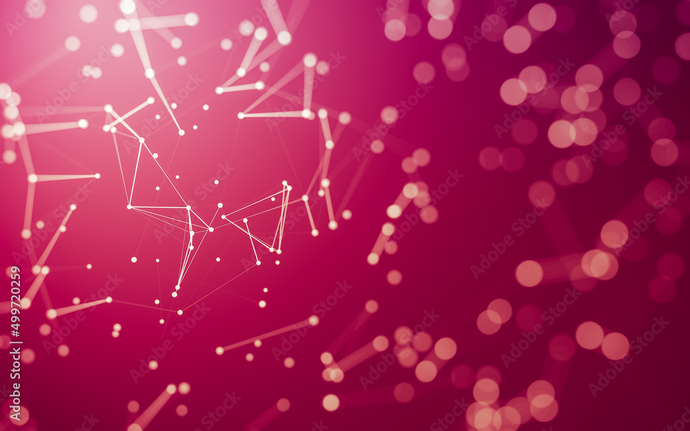 Abstract background. Molecules technology with polygonal shapes, connecting dots and lines. Connection structure. Big data visualization. Abstract background. Molecules technology with polygonal shapes, connecting dots and lines. Connection structure. Big data visualization.