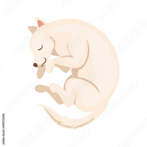 asleep dog design