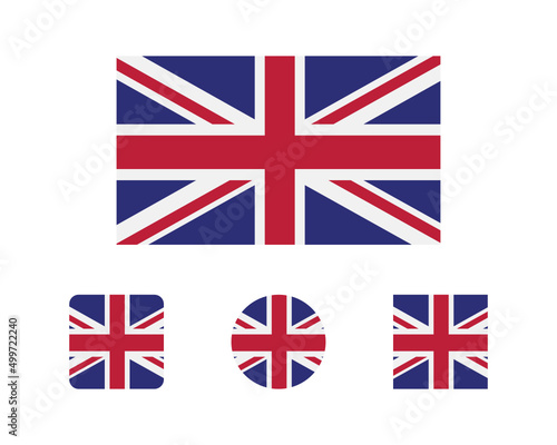 UK flag SVG icon Set. UK flag icon. The United Kingdom Flag Icons. British flags.