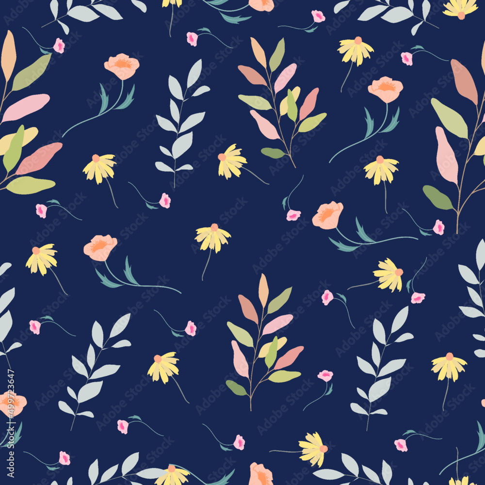seamless pattern with autumn leaves. seamless pattern with autumn leaves.