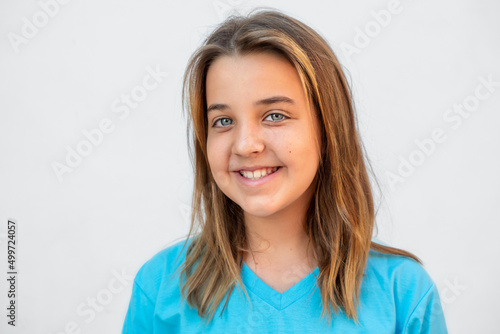 Slika na platnu Portrait of a teenager girl smiling