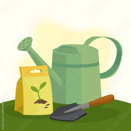 gardening items poster