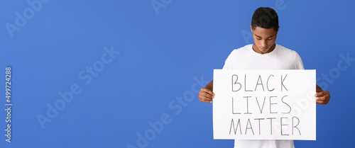 Sad African-American teenag...