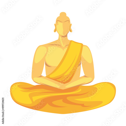 golden buddha illustration