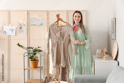 Young female clothes stylis...