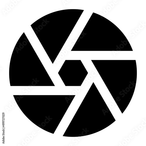 aperture glyph icon