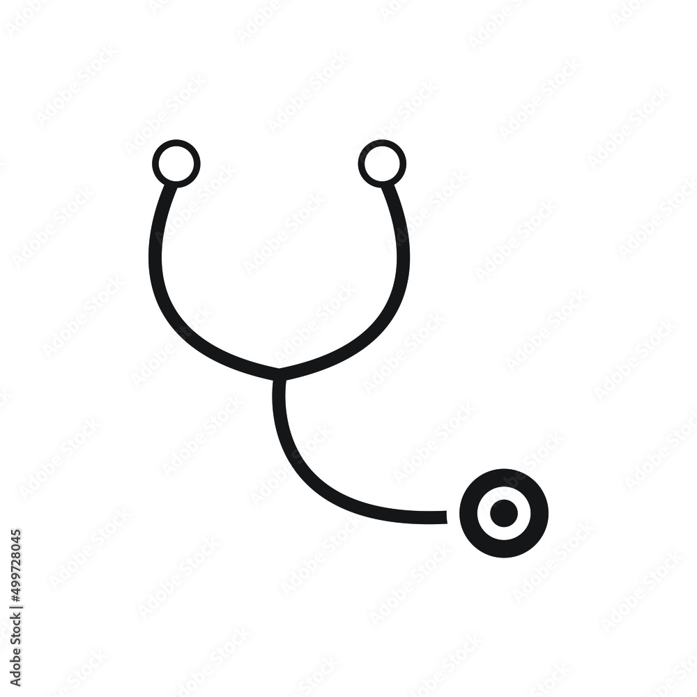 stetoskop vector silhouette for website symbol icon stetoskop vector silhouette for website symbol icon