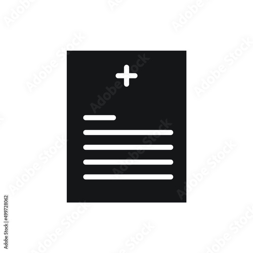 paper health vector silhouette for website symbol icon