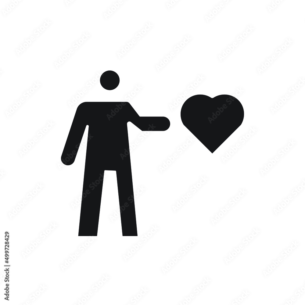 human love vector silhouette for website symbol icon human love vector silhouette for website symbol icon