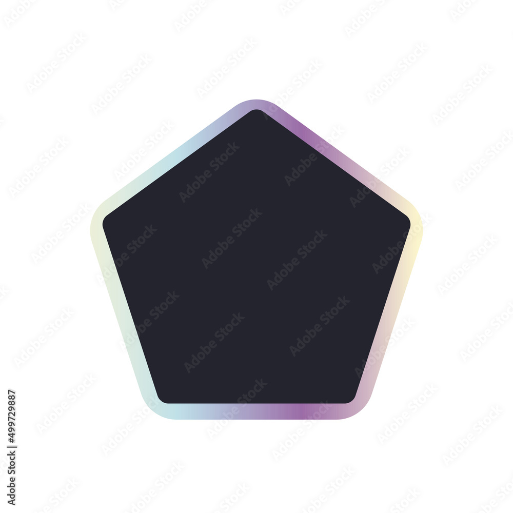 flat holographic sticker icon flat holographic sticker icon