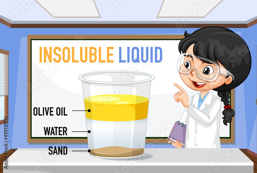 Science experiment for kids concept