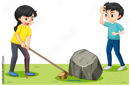 Levers simple machine science experiment