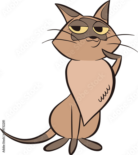 おすましのシャム猫