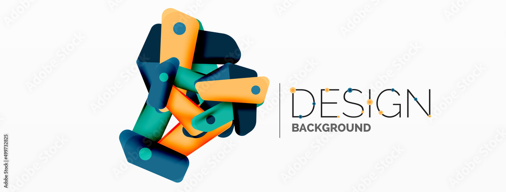 Tech minimal geometric wallpaper. Creative abstract background. Ribbon style stripes vector illustration for wallpaper banner background or landing page Tech minimal geometric wallpaper. Creative abstract background. Ribbon style stripes vector illustration for wallpaper banner background or landing page