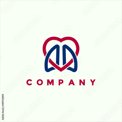 Modern and simple Perfusion logo illustration design