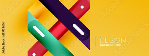 Background overlapping lines. Dynamic lines abstract wallpaper. Straight lines composition vector illustration for wallpaper banner background or landing page