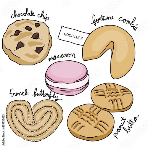 Genesis of Cookies vector illustration	