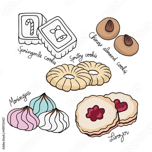 Genesis of Cookies vector illustration	