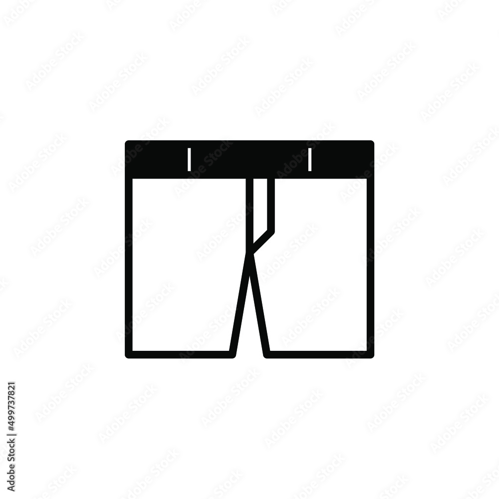 Shorts, Casual, Pants Solid Line Icon Vector Illustration Logo Template. Suitable For Many Purposes. Shorts, Casual, Pants Solid Line Icon Vector Illustration Logo Template. Suitable For Many Purposes.