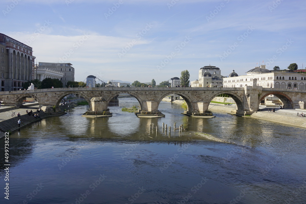 bridge over the river vardar