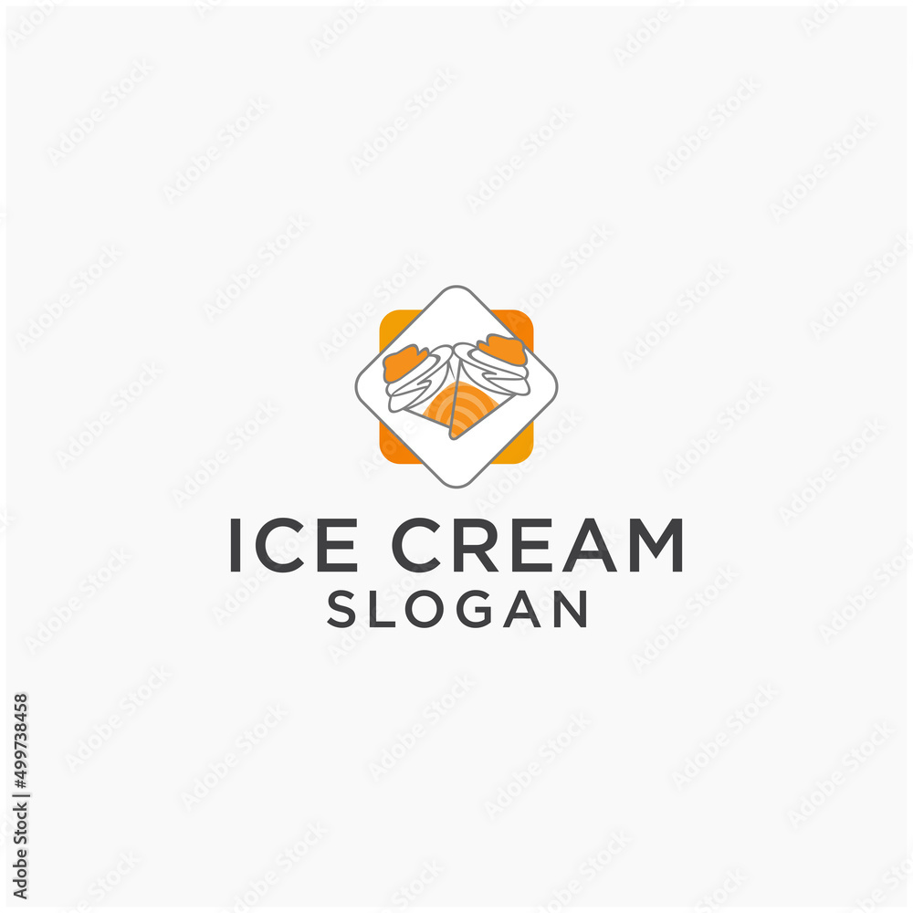 Ice cream logo icon design vector Ice cream logo icon design vector