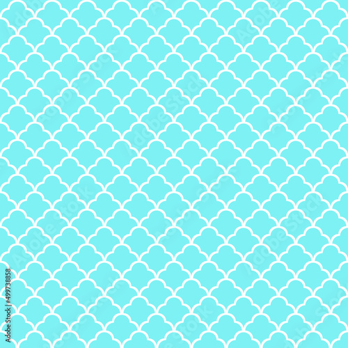 Seigaiha seamless wavy pattern. Simple geometric print for textiles. Vector illustration.