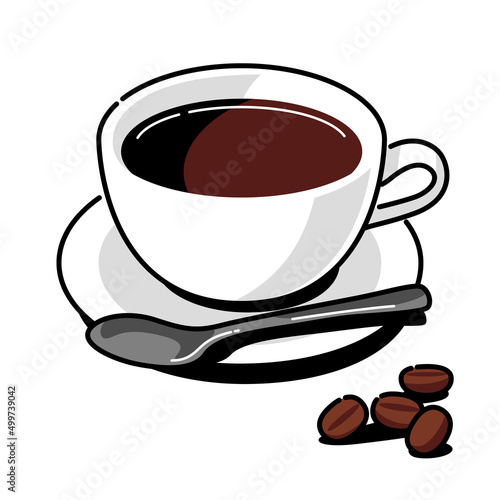 カップコーヒーのイラスト