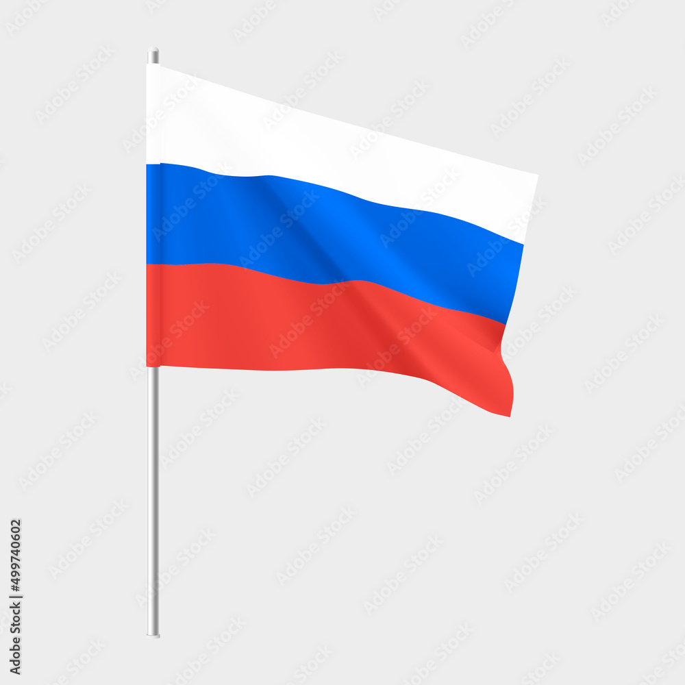 Flag Of Russia Stock Photo - Download Image Now - Russian Flag