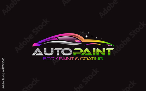 Illustration graphic vector of Auto Car Painting logo design template