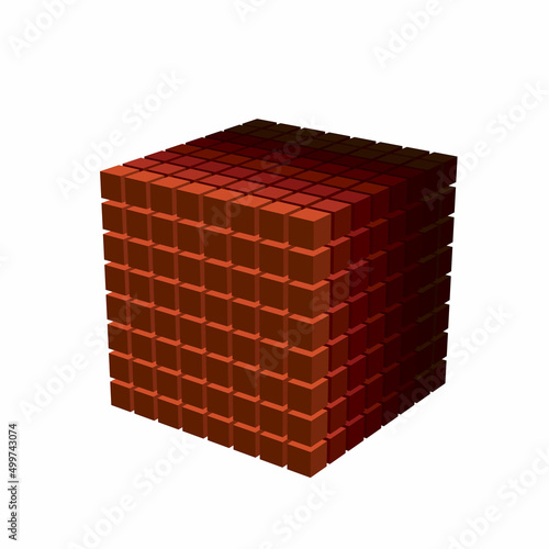 8x8 color gradient small cu...