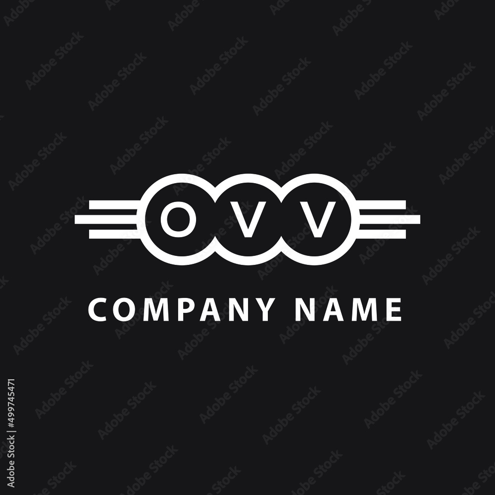 OVV letter logo design on black background. OVV  creative initials letter logo concept. OVV letter design.
