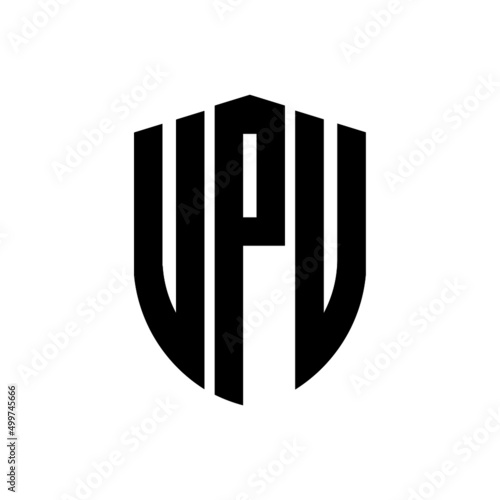 VPV letter logo design. VPV modern letter logo with black background. VPV creative  letter logo. simple and modern letter logo. vector logo modern alphabet font overlap style. Initial letters VPV  photo