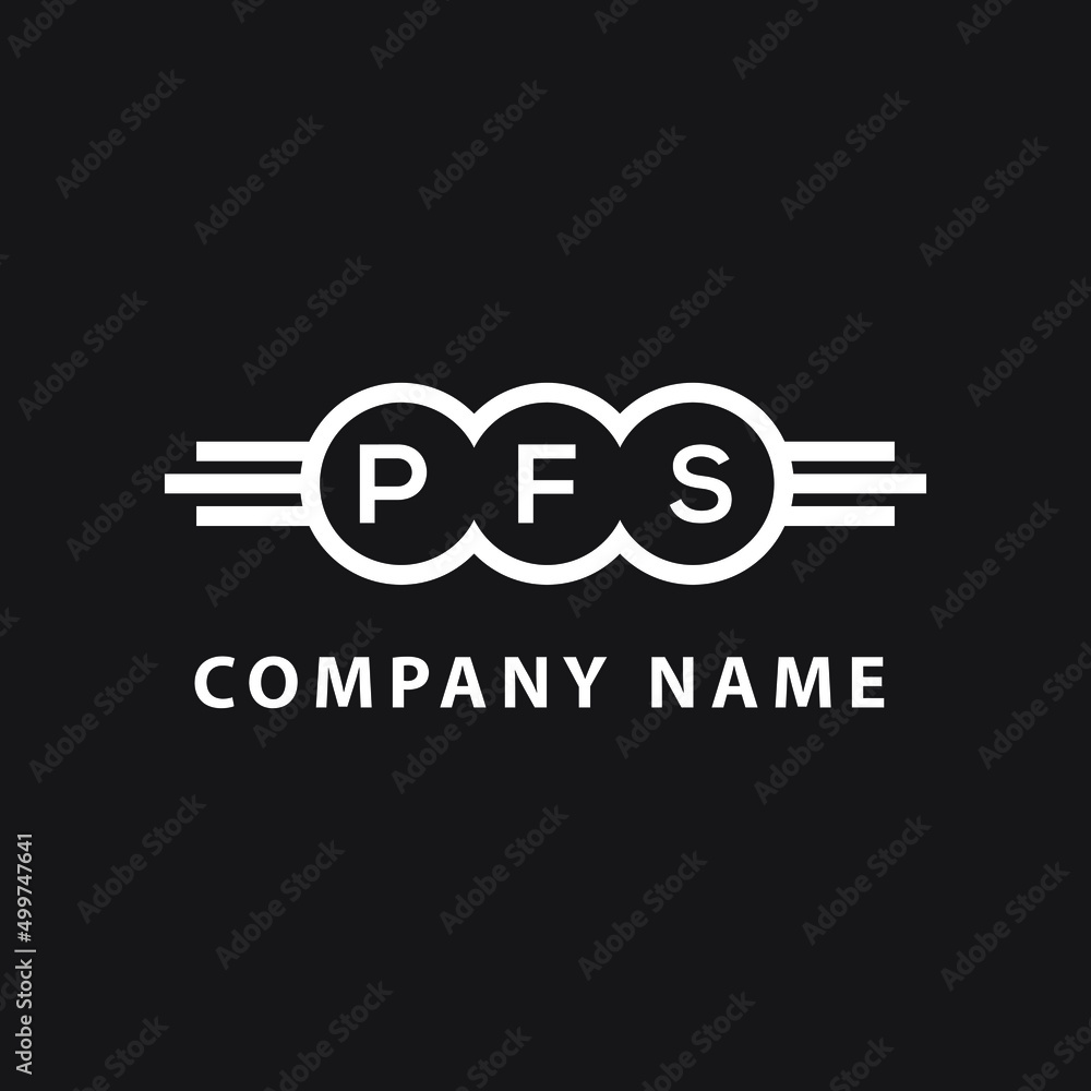PFS letter logo design on black background. PFS creative initials letter logo concept. PFS letter design. PFS letter logo design on black background. PFS creative initials letter logo concept. PFS letter design.