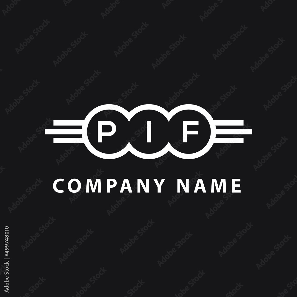 PIF letter logo design on black background. PIF creative initials letter logo concept. PIF letter design. PIF letter logo design on black background. PIF creative initials letter logo concept. PIF letter design.