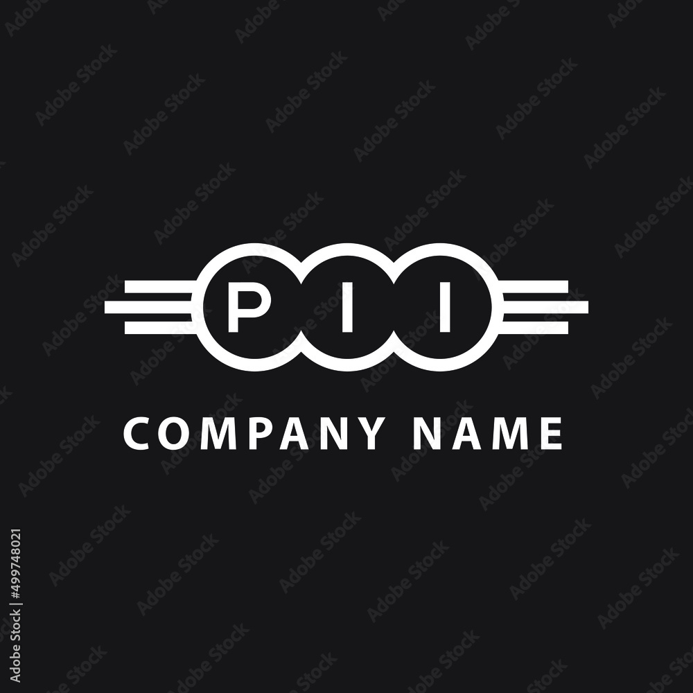 PII letter logo design on black background. PII creative initials letter logo concept. PII letter design. PII letter logo design on black background. PII creative initials letter logo concept. PII letter design.