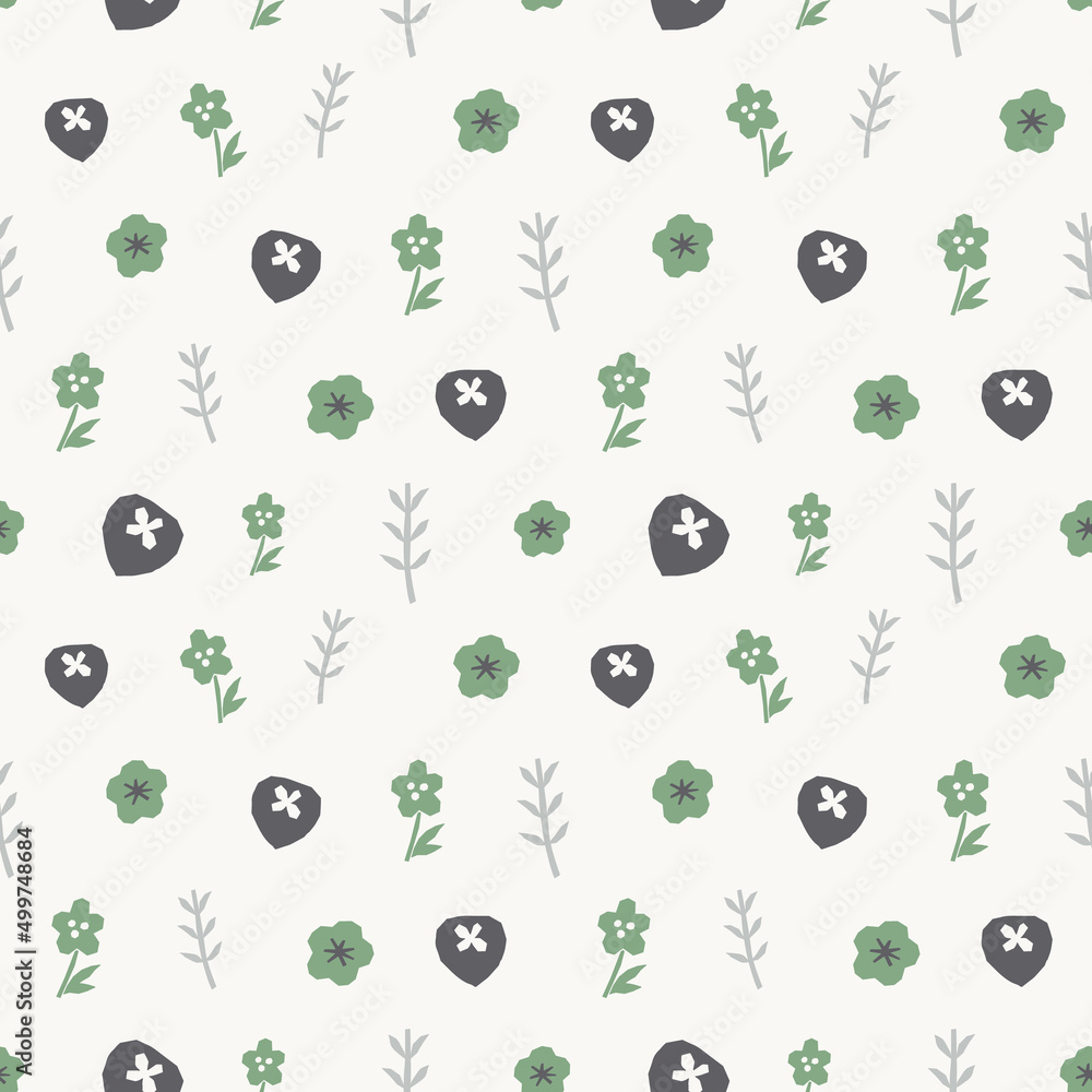 Decorative seamless pattern. Simple abstract shape Decorative seamless pattern. Simple abstract shape