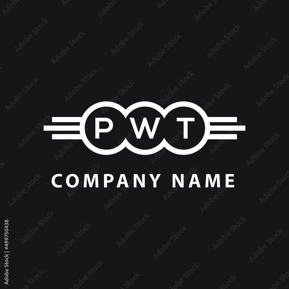 PWT letter logo design on black background. PWT creative initials letter logo concept. PWT letter design. PWT letter logo design on black background. PWT creative initials letter logo concept. PWT letter design.