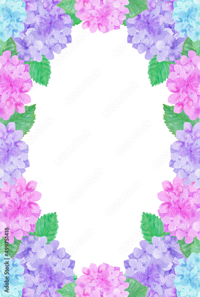 イラスト素材:水彩絵の具で描いたかわいい紫陽花の縦位置の背景(紫・ピンク・水色)
イラスト素材:水彩絵の具で描いたかわいい紫陽花の縦位置の背景(紫・ピンク・水色)