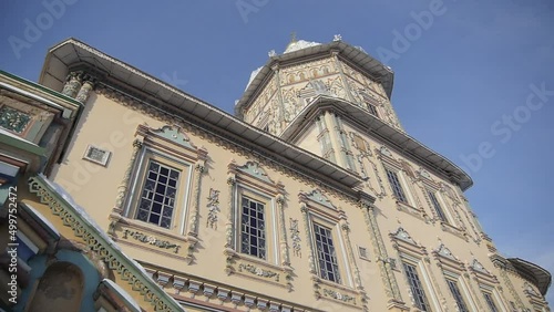 Peter and Paul Cathedral in Kazan. Painted walls
 photo