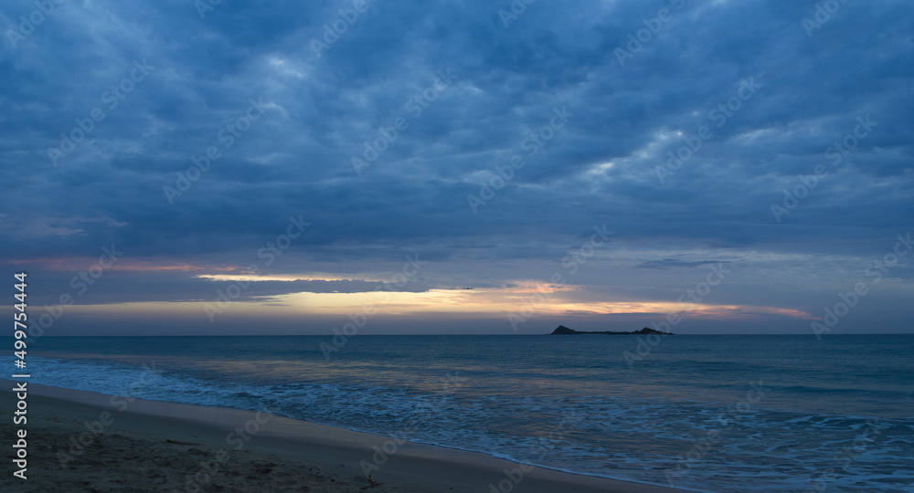 Pigeon island by dawn, eastern coast of Sri Lanka Pigeon island by dawn, eastern coast of Sri Lanka