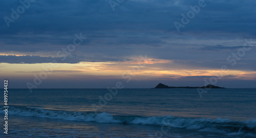 Pigeon island by dawn, eastern coast of Sri Lanka