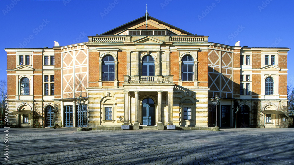 Festspielhaus Bayreuth or Bayreuth Festival Theatre, Bavaria, Upper Franconia, Germany