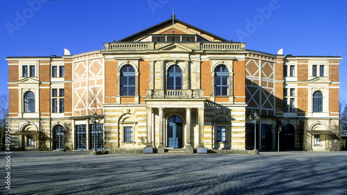 Festspielhaus Bayreuth or Bayreuth Festival Theatre  Bavaria  Upper Franconia  Germany