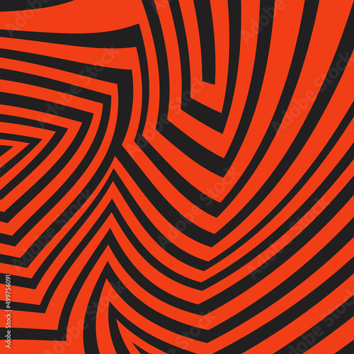 Abstract background with gradient illusion line pattern