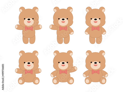 くま(蝶ネクタイ) 全身 セット