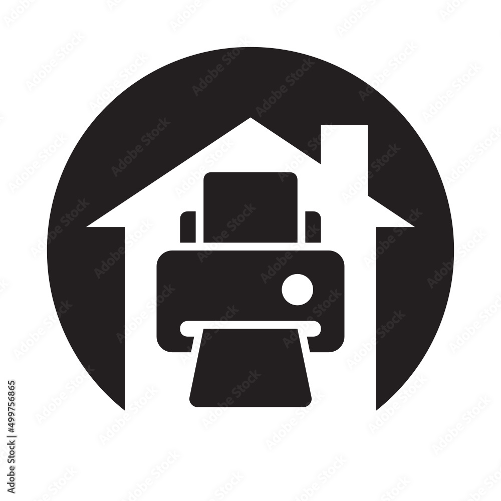 Printer , Home Office gradient icon. Printer , Home Office gradient icon.