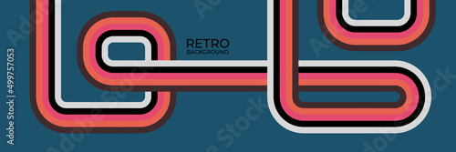 retro vintage 70s style stripes background poster lines. shapes vector design graphic 1970s retro background. abstract stylish 70s era line. vector illustration