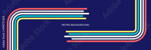 retro vintage 70s style stripes background poster lines. shapes vector design graphic 1970s retro background. abstract stylish 70s era line. vector illustration
